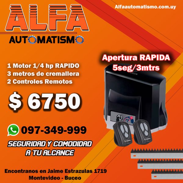 Garen- Kdz TSI RAPIDO 1/4 HP