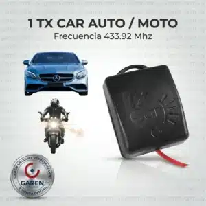 Garen TX Car 433,92 MHz: abrí el portón con las luces del auto
