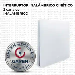 Llave inalámbrica cinética Garen 2 canales (sin pilas)