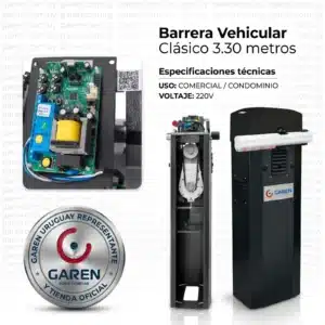 Barrera vehicular Garen clásica 3,30 m