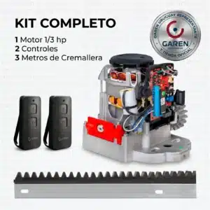 Motor para portón corredizo Garen KDZ Speed 1/3 HP kit completo