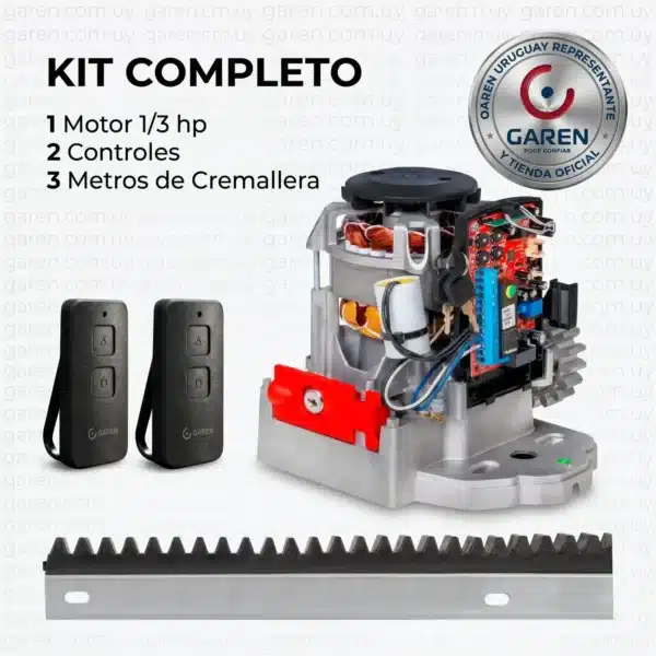 Motor para portón corredizo Garen KDZ Speed 1/3 HP kit completo